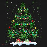 Festive Cannabis Tree Hilarious Xmas Decor for Marijuana Enthusiasts Visor thumb 3