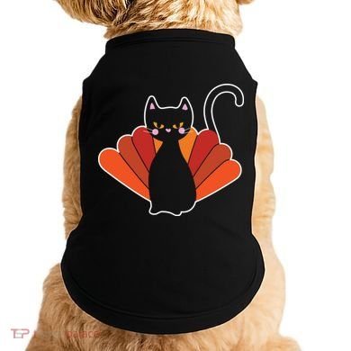 Funny Cute Thanksgiving Cat Turkey Doggie Tank