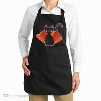 Funny Cute Thanksgiving Cat Turkey Apron thumb 2