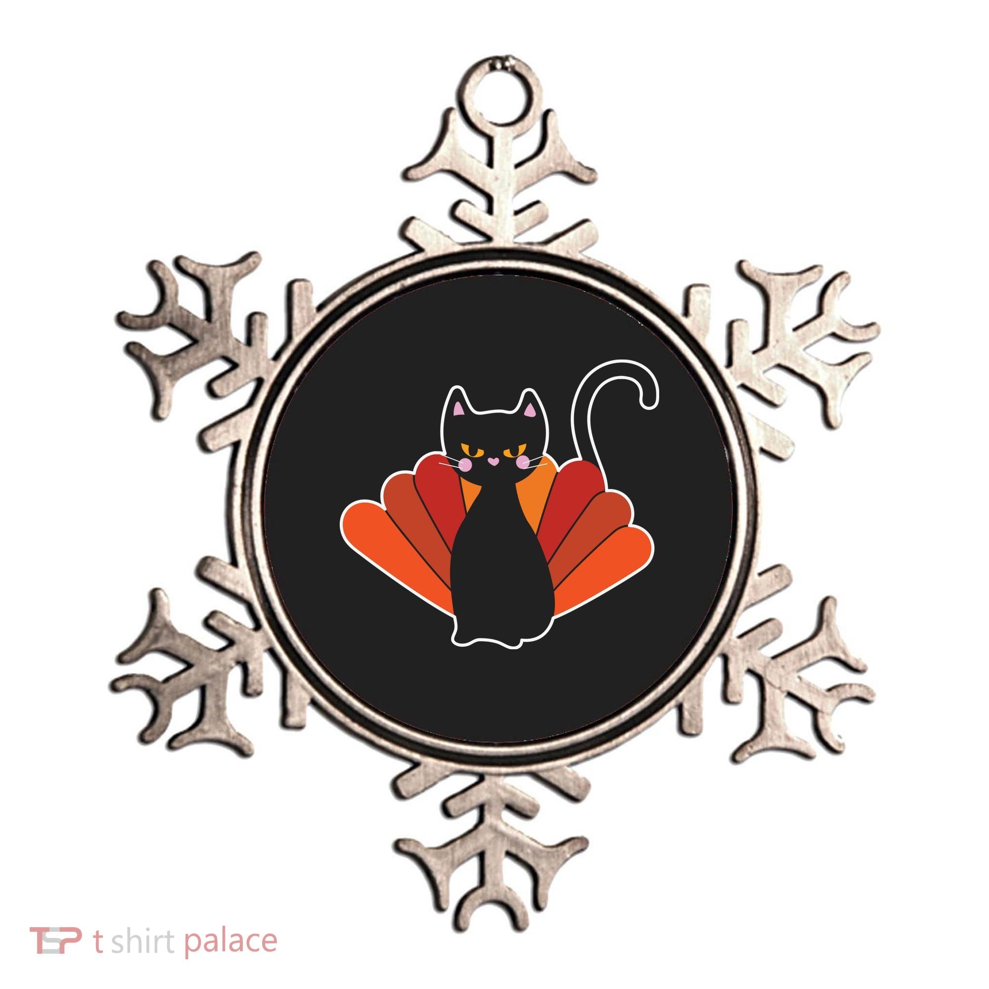 Funny Cute Thanksgiving Cat Turkey Ornament