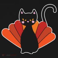 Funny Cute Thanksgiving Cat Turkey Visor thumb 3