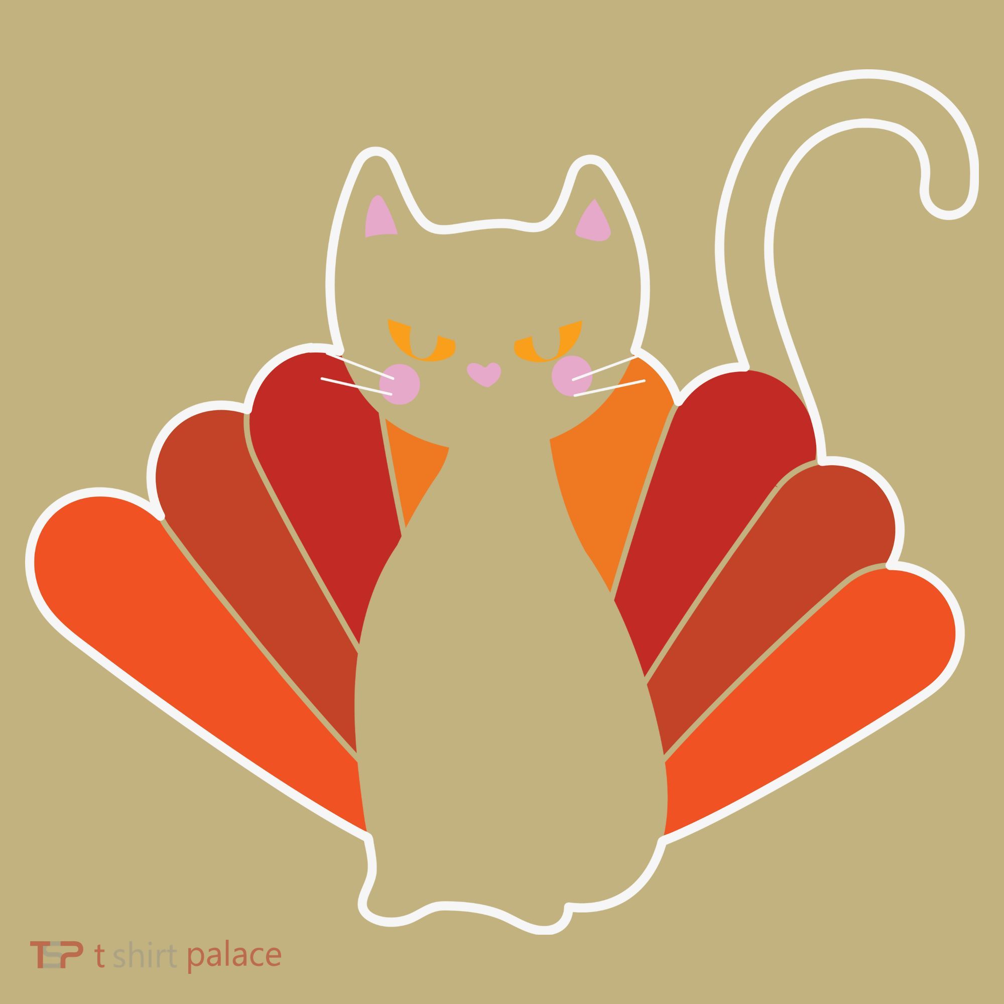 Funny Cute Thanksgiving Cat Turkey Hoodie