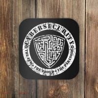 Funny Cybersecurity The Few The Proud The Paranoid Gift Coaster thumb 0