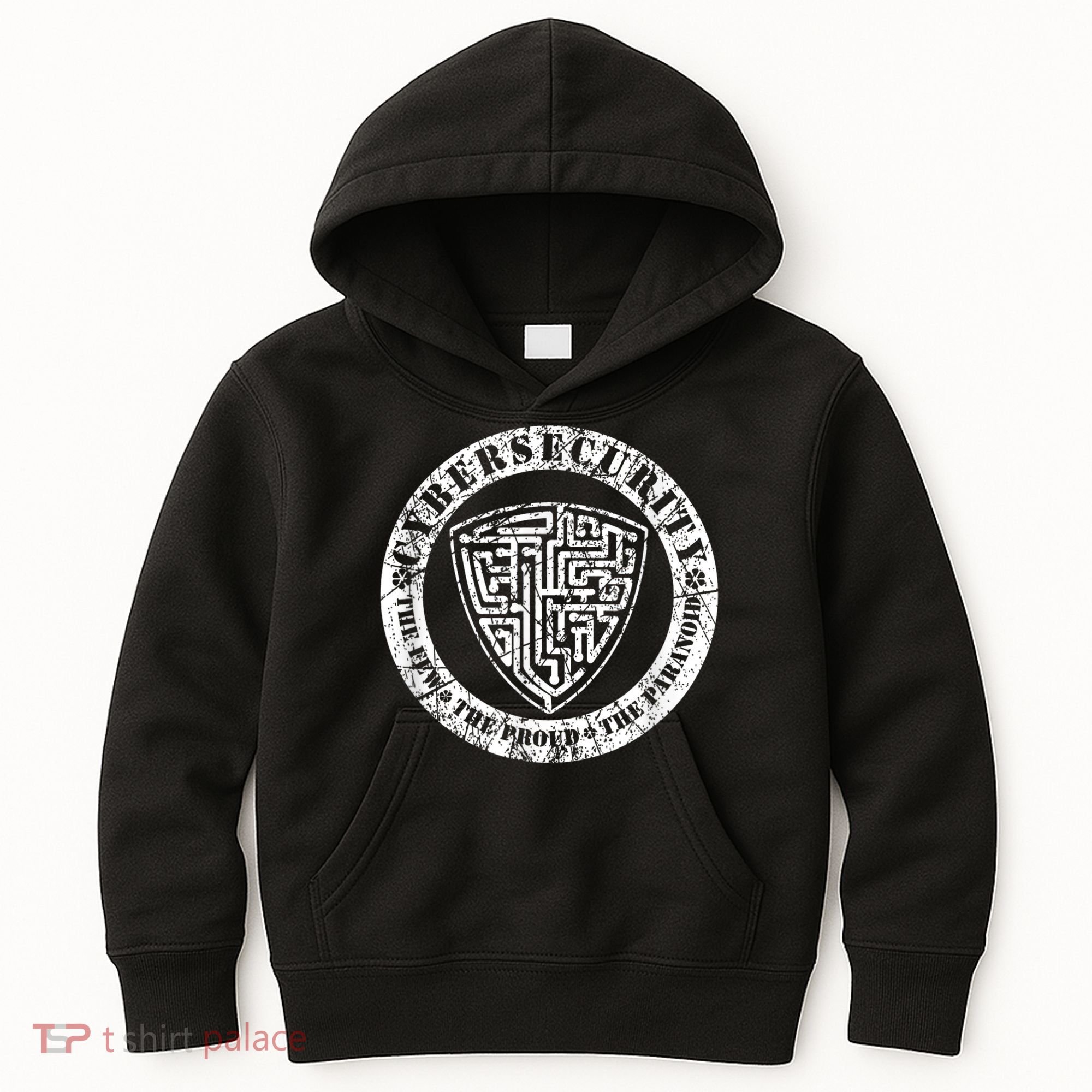 Funny Cybersecurity The Few The Proud The Paranoid Gift Kids Hoodie