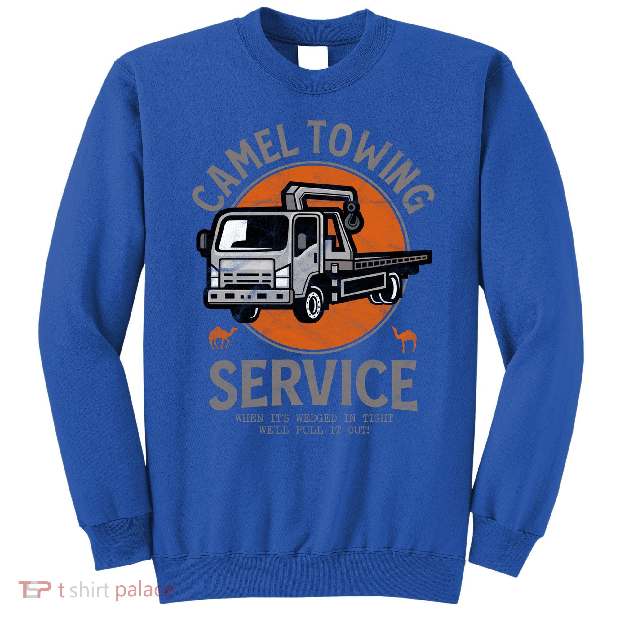 Funny Camel Towing Retro Adult Humor Saying Halloween Cool Gift Sweatshirt