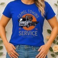 Funny Camel Towing Retro Adult Humor Saying Halloween Cool Gift Women's T-Shirt thumb 2