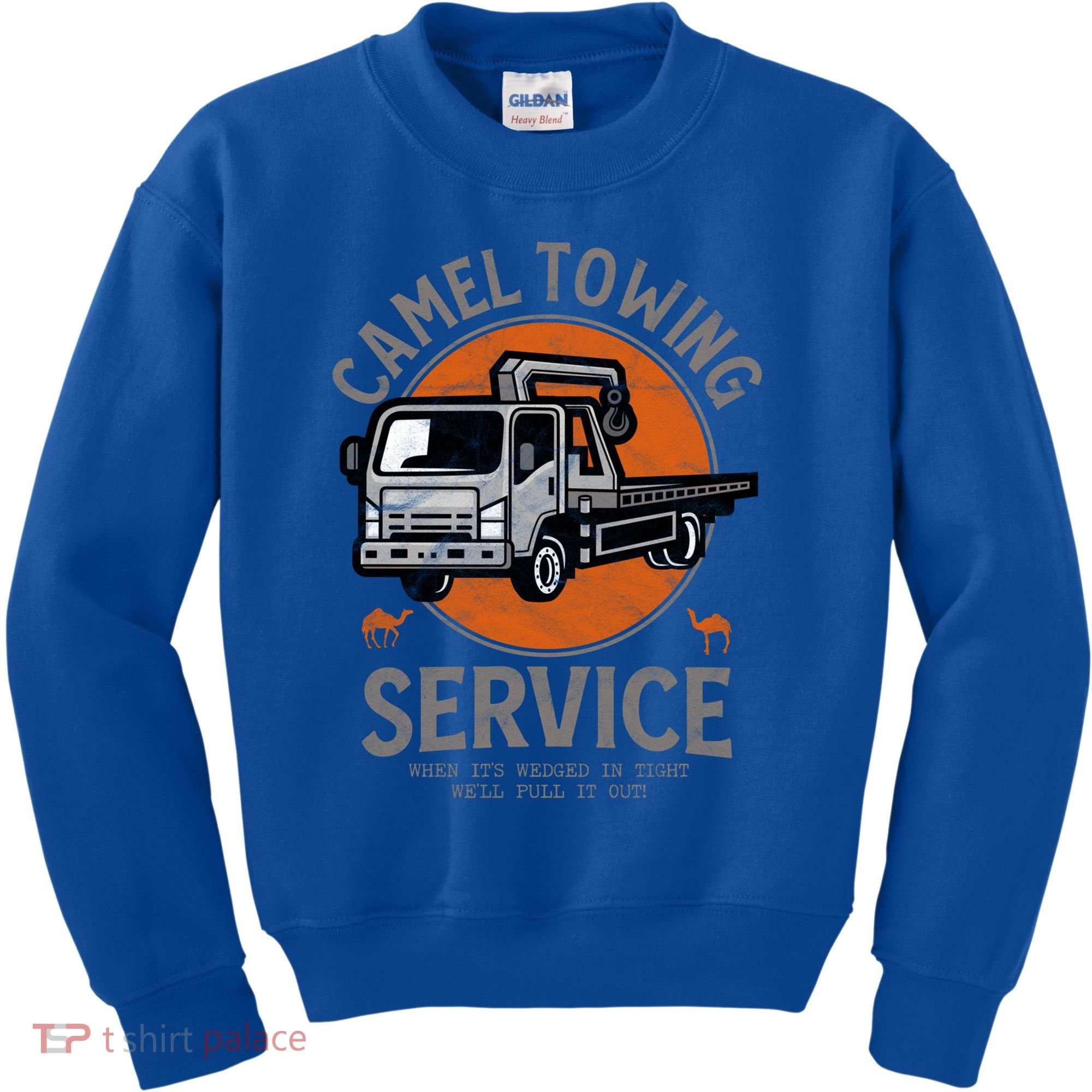 Funny Camel Towing Retro Adult Humor Saying Halloween Cool Gift Kids Sweatshirt