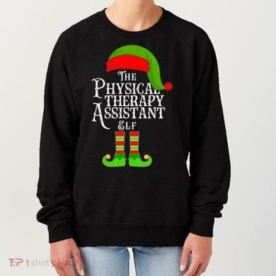Funny Christmas The Physical Therapy Assistant Elf Women's Sweatshirt