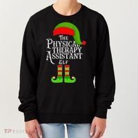 Funny Christmas The Physical Therapy Assistant Elf Women's Sweatshirt thumb 0