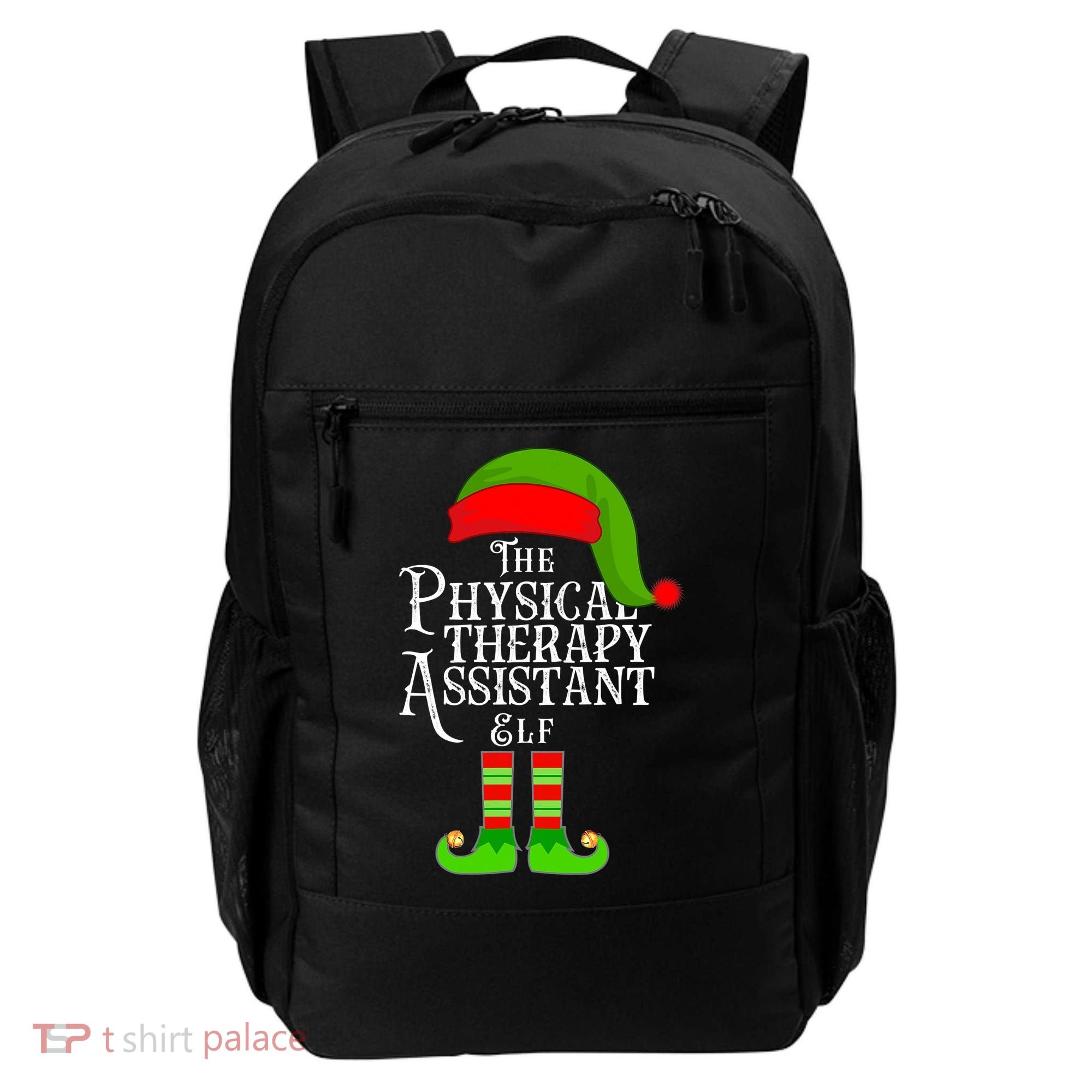Funny Christmas The Physical Therapy Assistant Elf Backpack