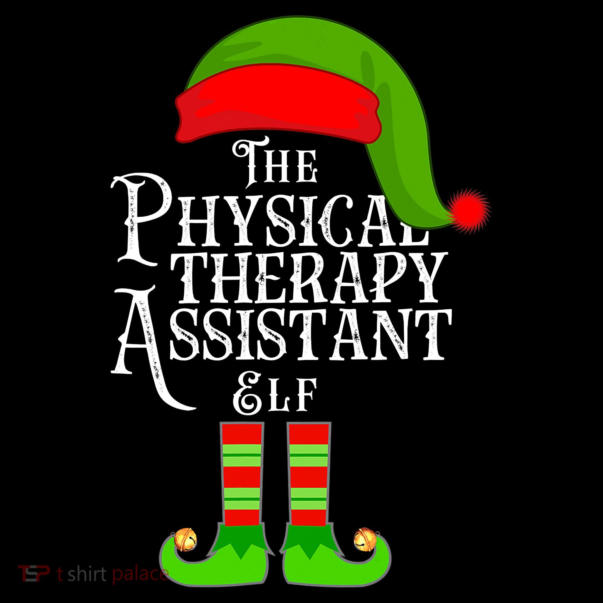 Funny Christmas The Physical Therapy Assistant Elf Bucket Hat