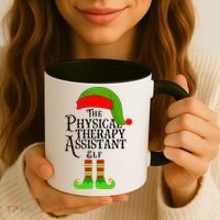Funny Christmas The Physical Therapy Assistant Elf Coffee Mug thumb 3