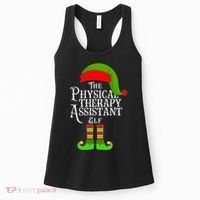 Funny Christmas The Physical Therapy Assistant Elf Women's Tank Top thumb 0