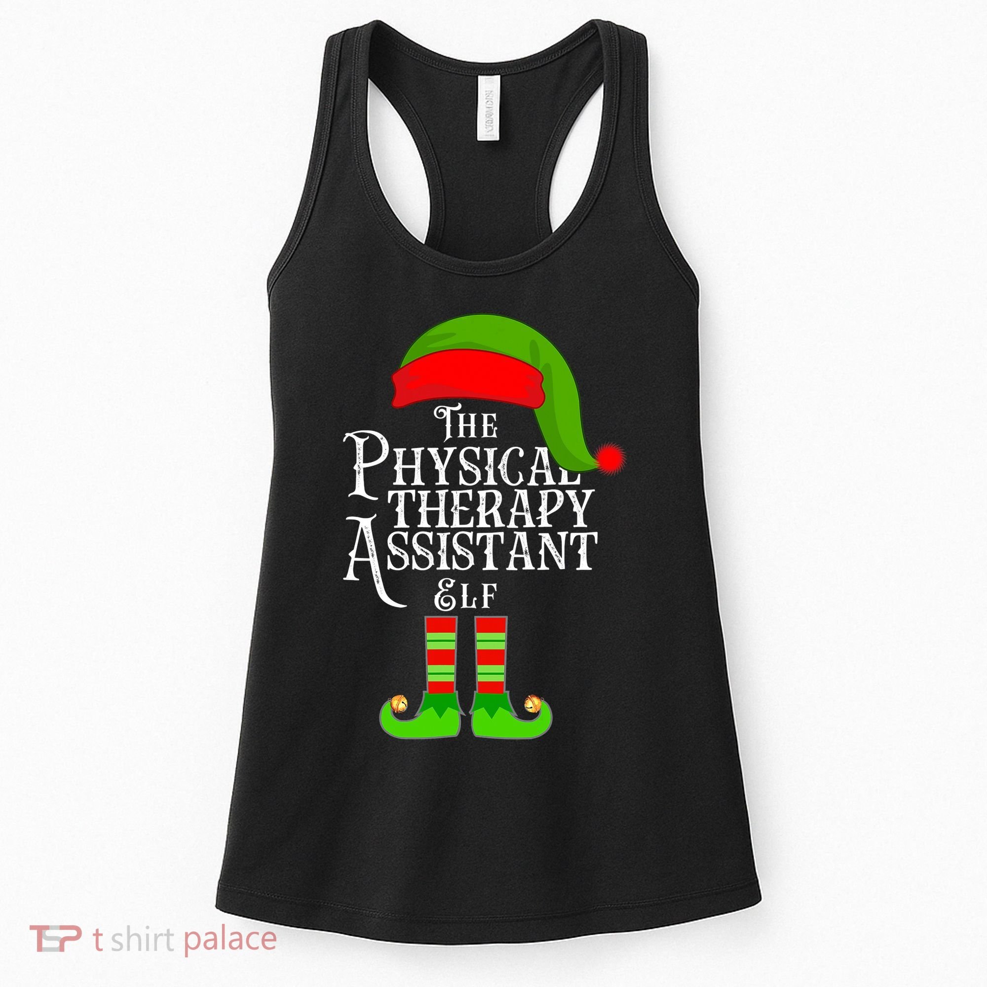 Funny Christmas The Physical Therapy Assistant Elf Women's Tank Top