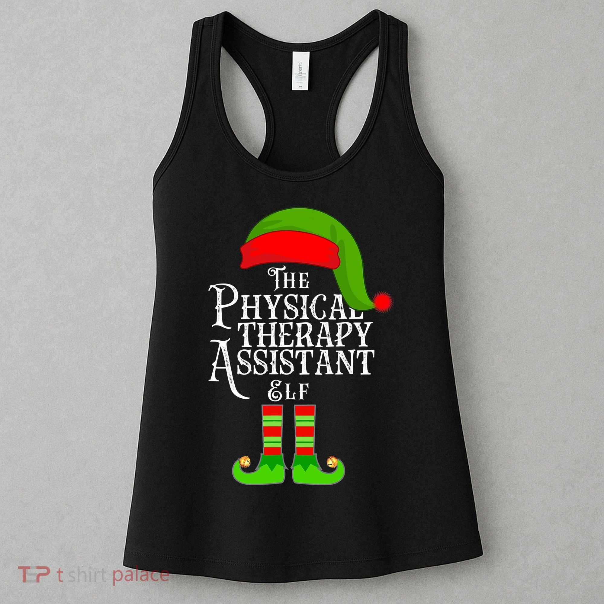 Funny Christmas The Physical Therapy Assistant Elf Women's Tank Top