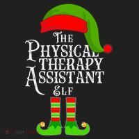 Funny Christmas The Physical Therapy Assistant Elf Hat thumb 2