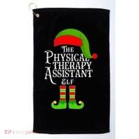 Funny Christmas The Physical Therapy Assistant Elf Golf Towel thumb 0