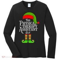 Funny Christmas The Physical Therapy Assistant Elf Women's Long Sleeve Shirt thumb 0