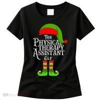 Funny Christmas The Physical Therapy Assistant Elf Women's T-Shirt thumb 0