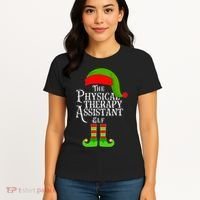 Funny Christmas The Physical Therapy Assistant Elf Women's T-Shirt thumb 4