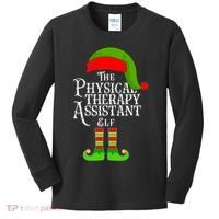 Funny Christmas The Physical Therapy Assistant Elf Kids Long Sleeve Shirt thumb 0