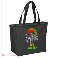 Funny Christmas The Physical Therapy Assistant Elf Tote Bag thumb 2