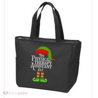 Funny Christmas The Physical Therapy Assistant Elf Tote Bag thumb 3