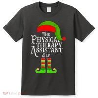 Funny Christmas The Physical Therapy Assistant Elf T-Shirt thumb 0