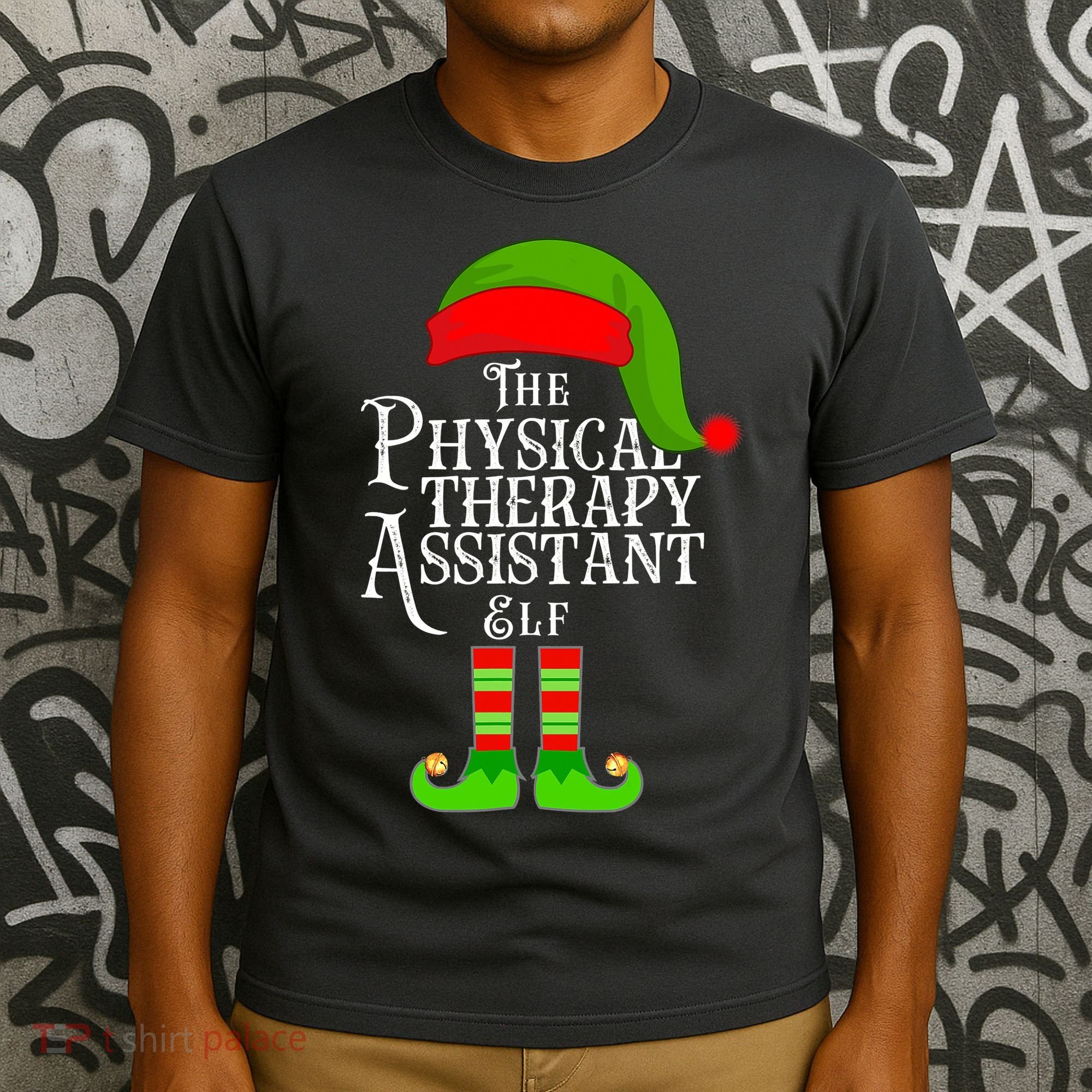 Funny Christmas The Physical Therapy Assistant Elf T-Shirt
