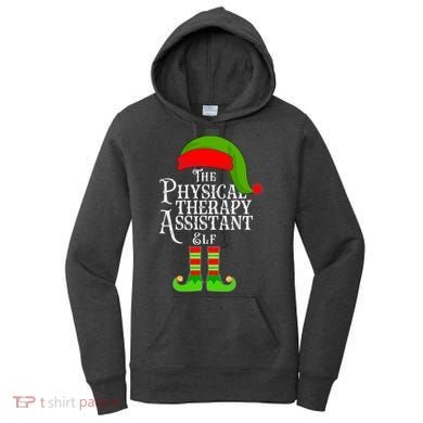 Funny Christmas The Physical Therapy Assistant Elf Women's Hoodie