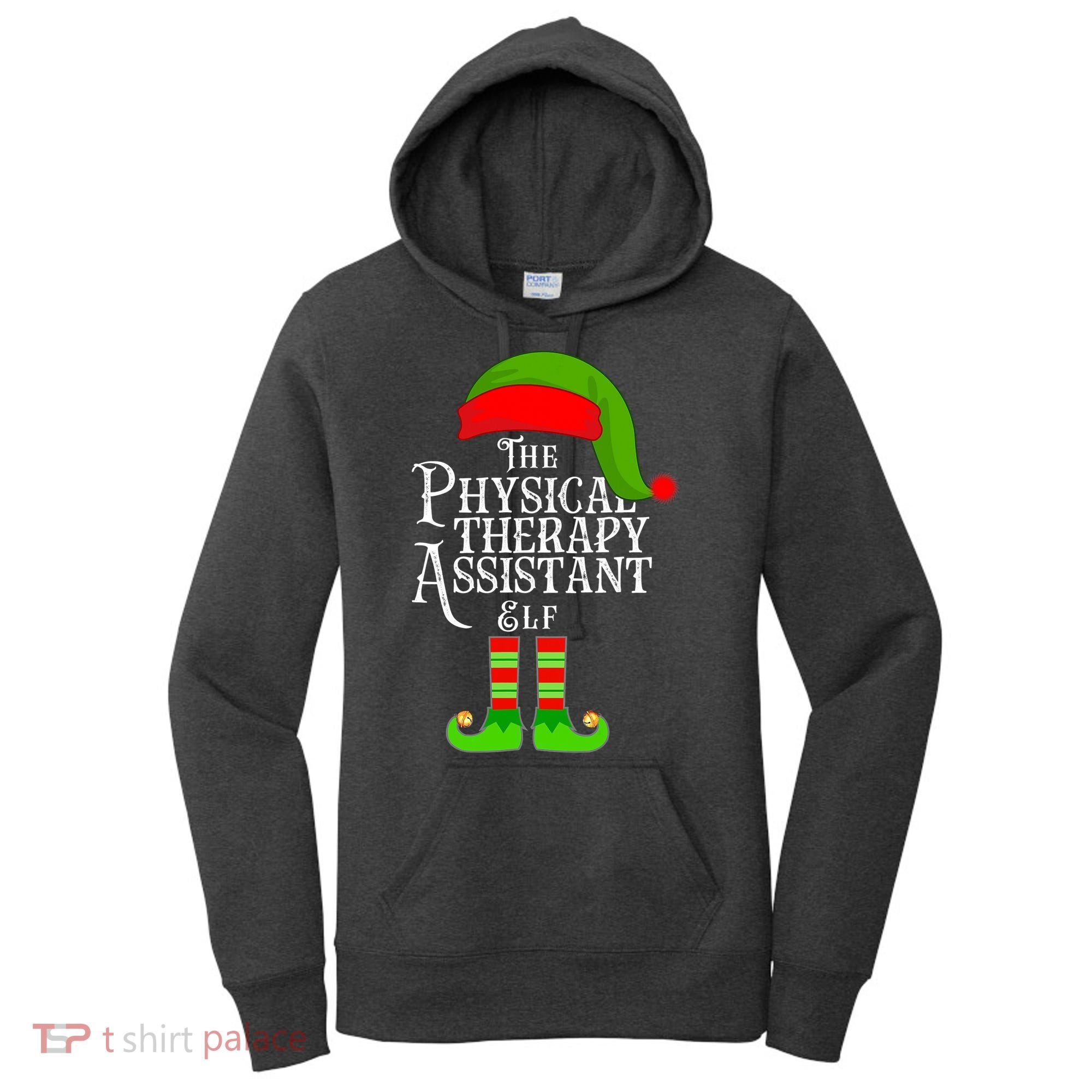 Funny Christmas The Physical Therapy Assistant Elf Women's Hoodie