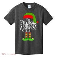 Funny Christmas The Physical Therapy Assistant Elf Kids T-Shirt thumb 0