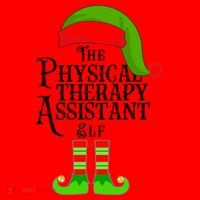 Funny Christmas The Physical Therapy Assistant Elf Santa Hat thumb 1
