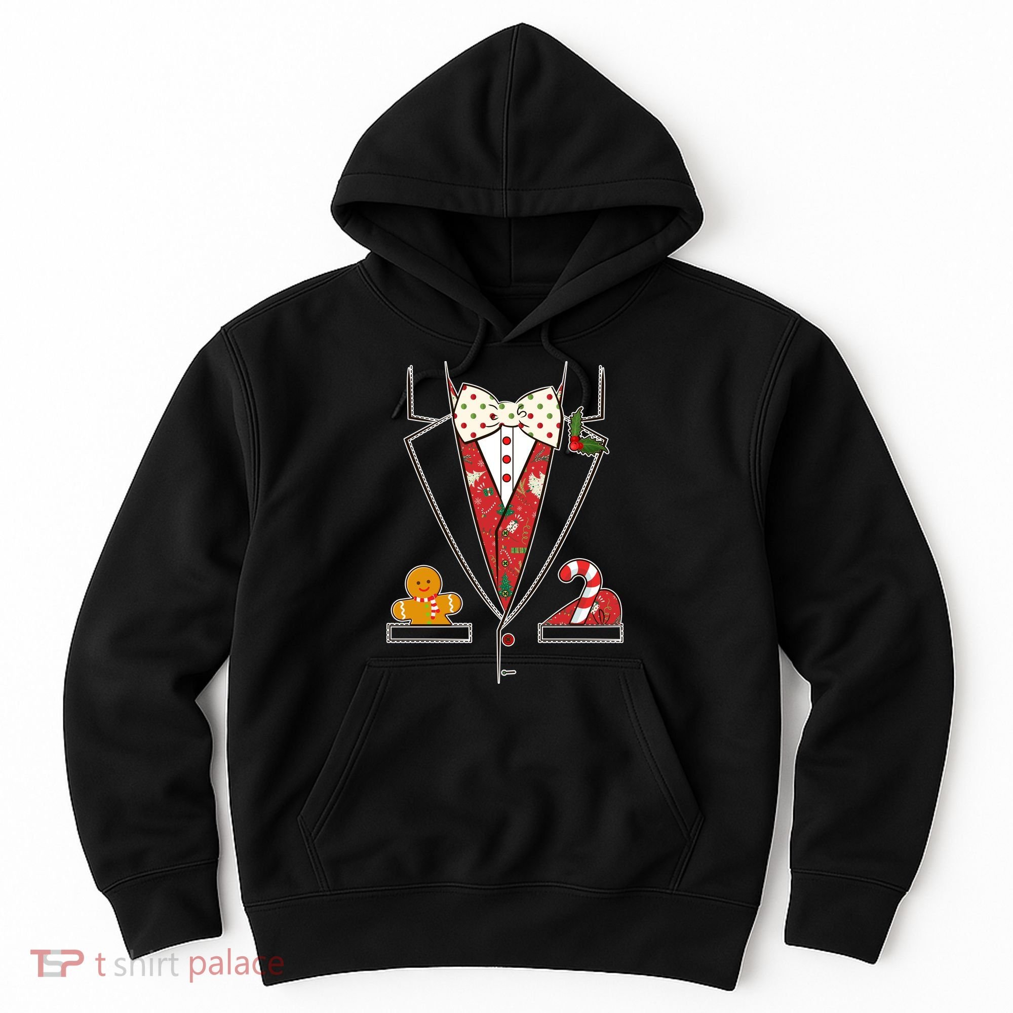 Funny Christmas Tuxedo Costume Hoodie