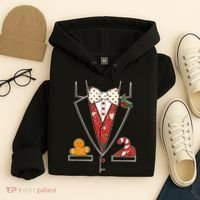 Funny Christmas Tuxedo Costume Hoodie thumb 4