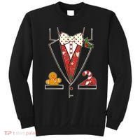 Funny Christmas Tuxedo Costume Sweatshirt thumb 0