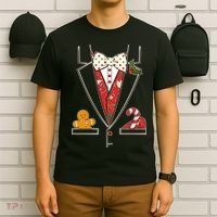 Funny Christmas Tuxedo Costume T-Shirt thumb 6