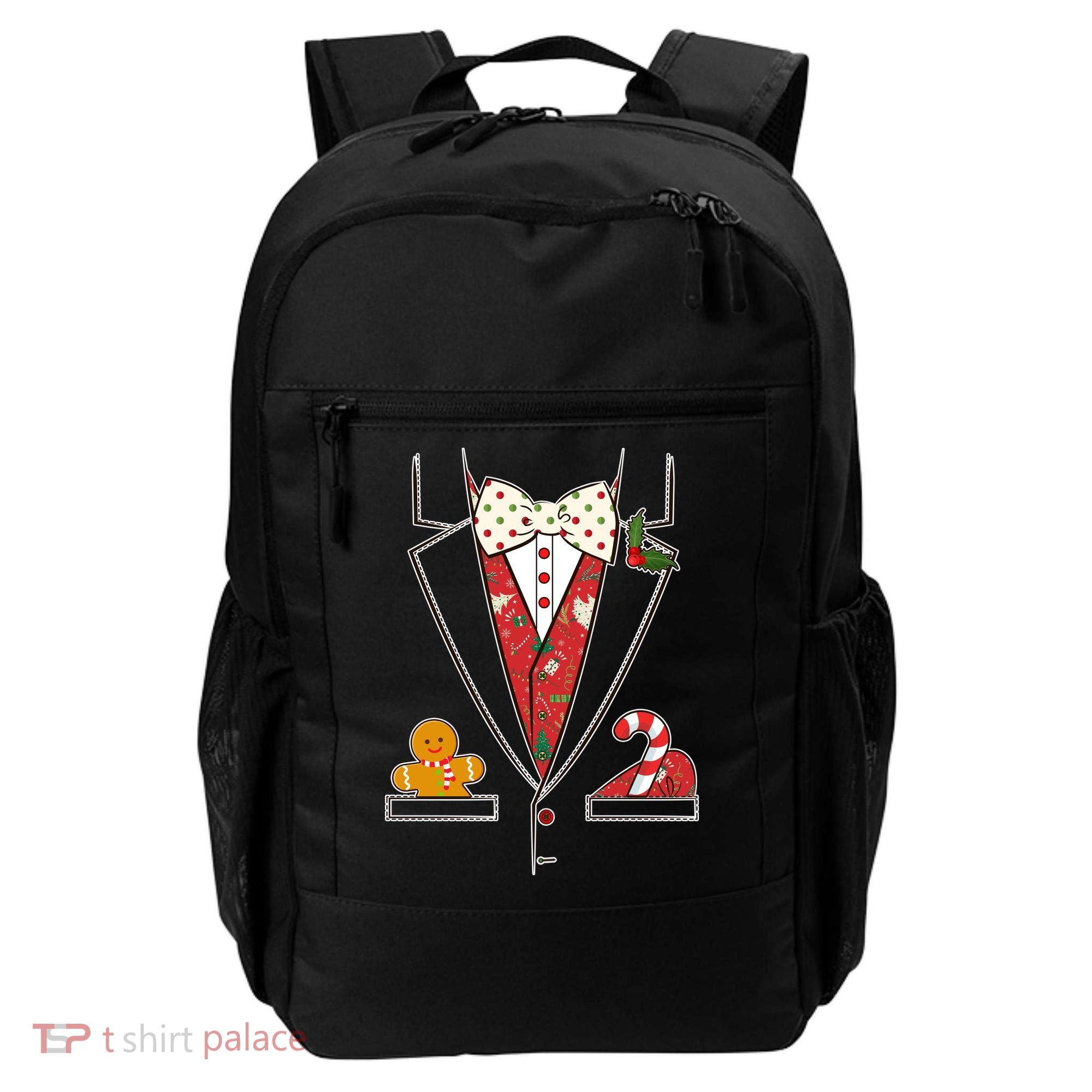 Funny Christmas Tuxedo Costume Backpack
