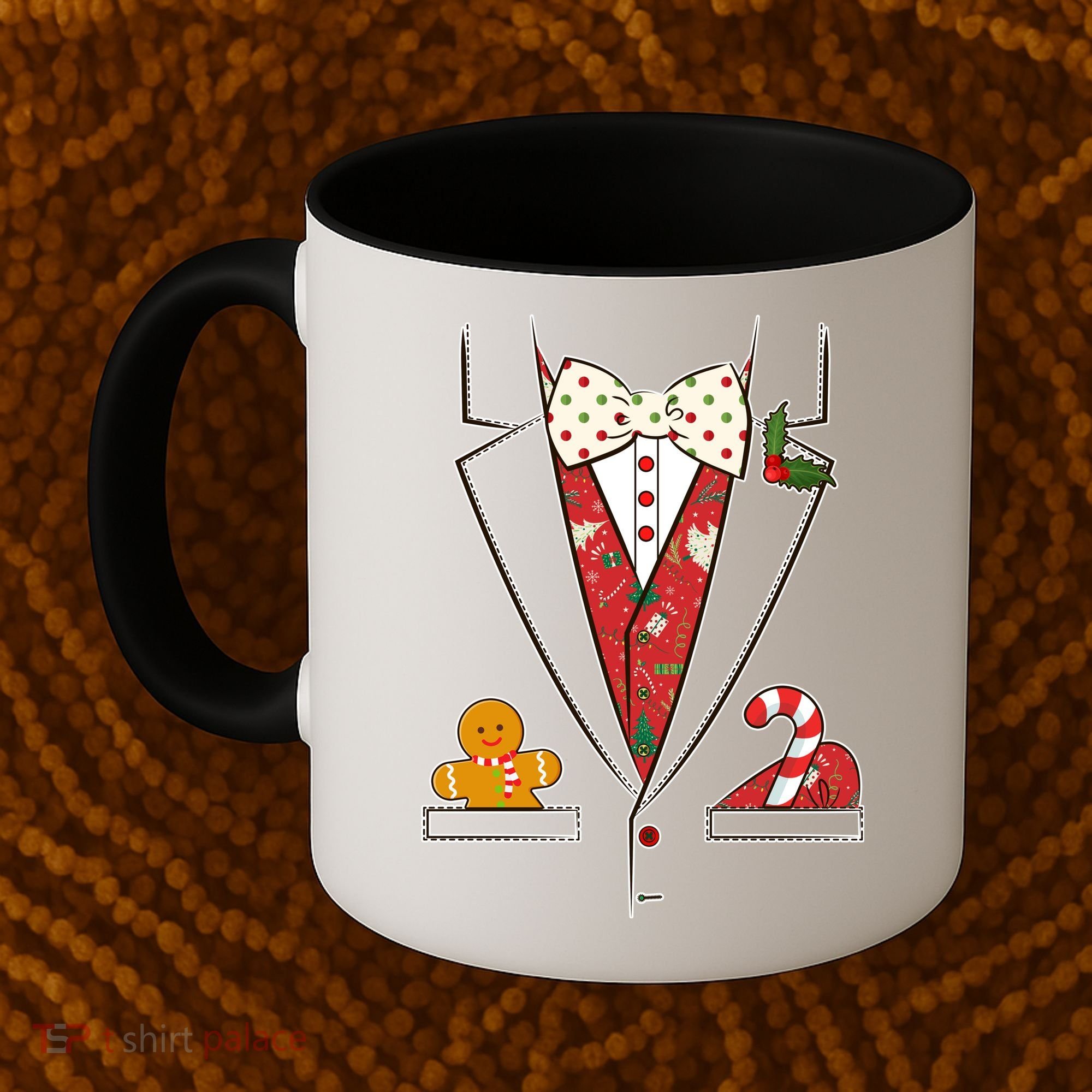 Funny Christmas Tuxedo Costume Coffee Mug