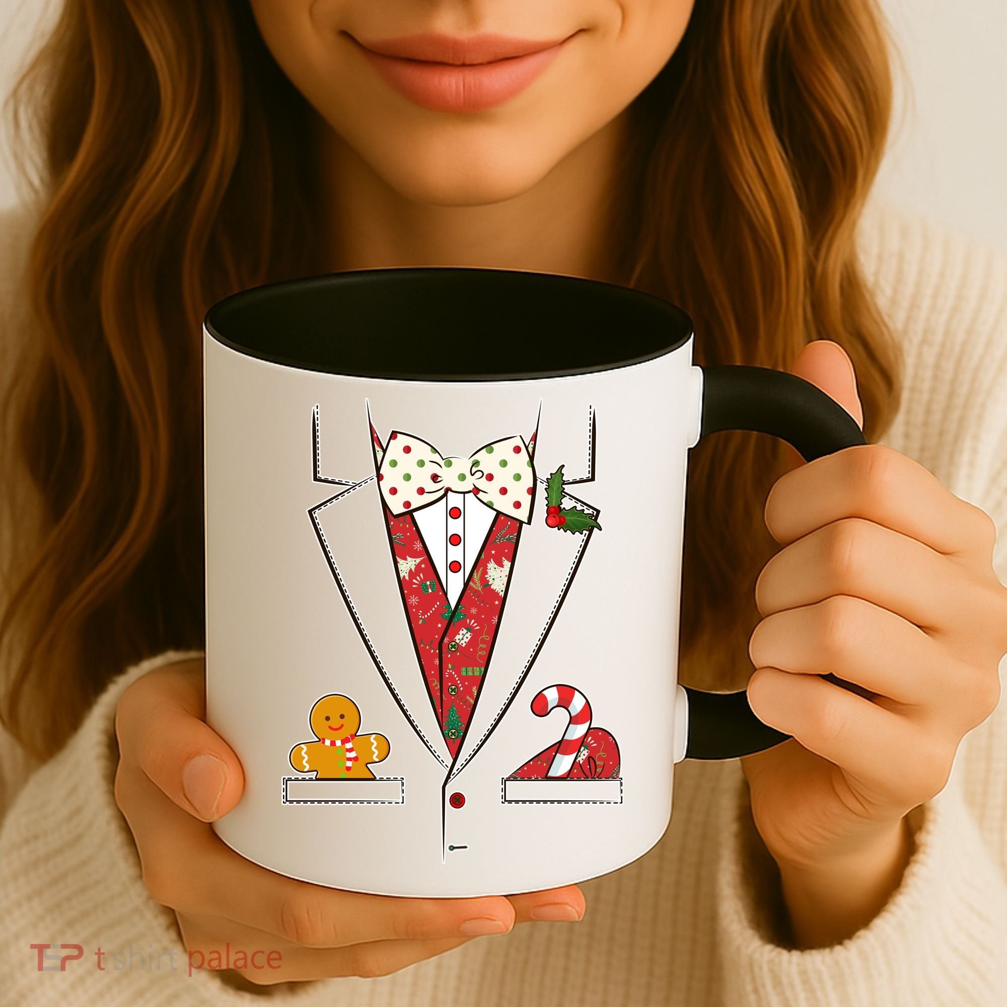 Funny Christmas Tuxedo Costume Coffee Mug