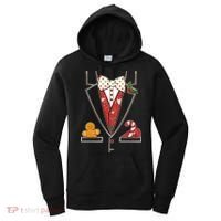 Funny Christmas Tuxedo Costume Women's Hoodie thumb 0