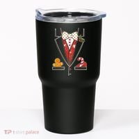 Funny Christmas Tuxedo Costume Tumbler thumb 0