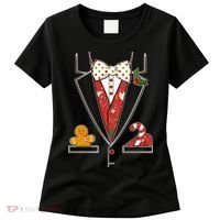 Funny Christmas Tuxedo Costume Women's T-Shirt thumb 0
