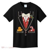 Funny Christmas Tuxedo Costume Kids T-Shirt thumb 0