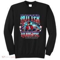 Funny Cute Trump Hotter Than A Hoochie Coochie Sweatshirt thumb 0