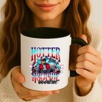 Funny Cute Trump Hotter Than A Hoochie Coochie Coffee Mug thumb 3