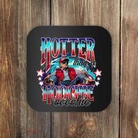 Funny Cute Trump Hotter Than A Hoochie Coochie Coaster thumb 0