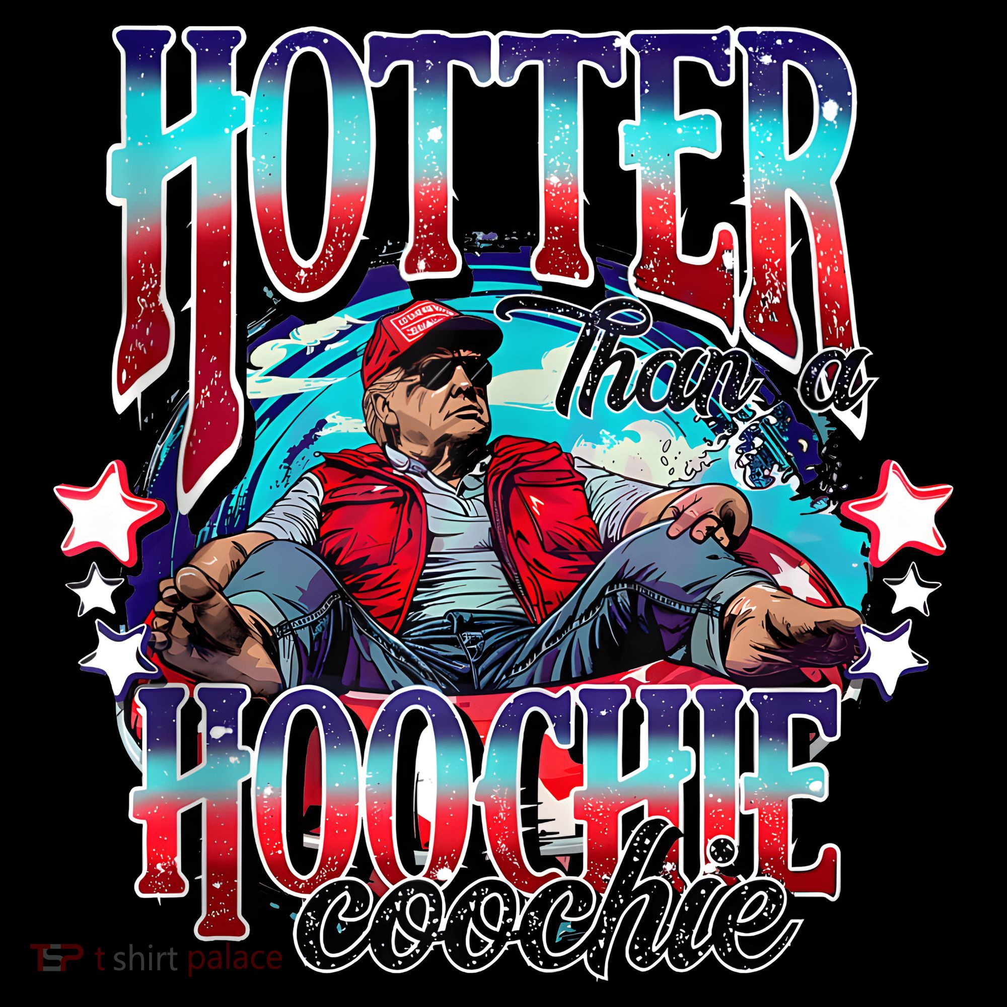 Funny Cute Trump Hotter Than A Hoochie Coochie Women's Hoodie
