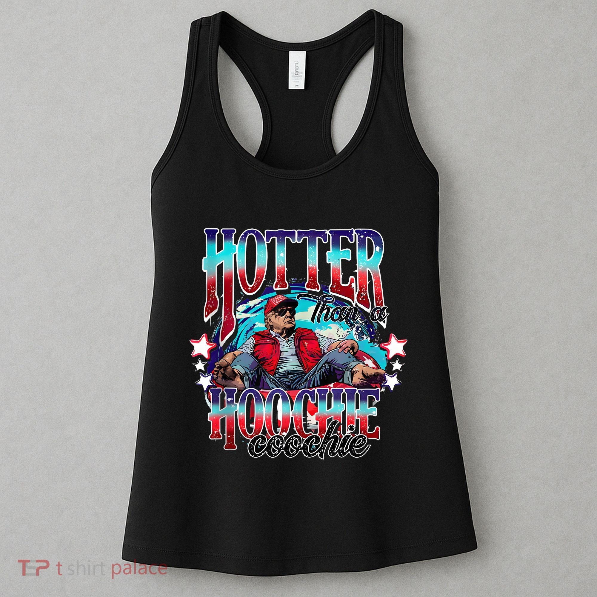 Funny Cute Trump Hotter Than A Hoochie Coochie Women's Tank Top