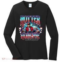 Funny Cute Trump Hotter Than A Hoochie Coochie Women's Long Sleeve Shirt thumb 0